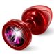 Дополнительное фото Анальная пробка Diogol Anni Round красная с розовым 5,6 см