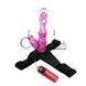 Дополнительное фото Страпон с вибрацией женский Lybaile Ultra Harness Sensual Comfort Strap-On BW-022038 розовый 18 см