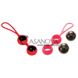 Додаткове фото Вагінальні кульки Adam&Eve Scarlet Couture чорно-червоні