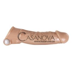 Основное фото Удлиняющая вибронасадка на пенис Renegade Manaconda Extension телесная 19,5 см