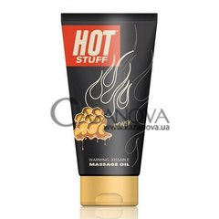 Основне фото Зігрівальна масажна олія Hot Stuff Warming+Kissable Massage Oil Honey мед 177 мл