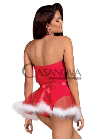 Основное фото Новогодний костюм Obsessive Santastic красный с белым