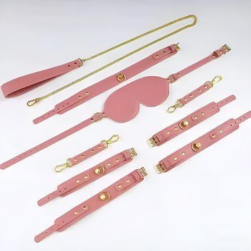 Основное фото БДСМ-набор Lockink Sevanda Lockable Bondage Set розовый