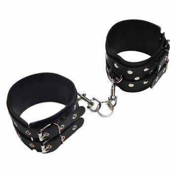 Основне фото Шкіряні поножі sLash Leather Double Fix Leg Cuffs чорні