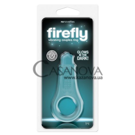 Основне фото Віброкільце Firefly Vibrating Couples Ring блакитне 3 см