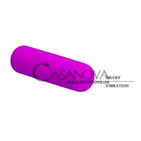 Основное фото Клиторальный вибратор Pretty Love Tongue Gemma фиолетовый 8,8 см