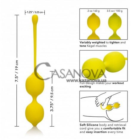 Основне фото Вагінальні кульки Kegel Training Set Lemon жовті
