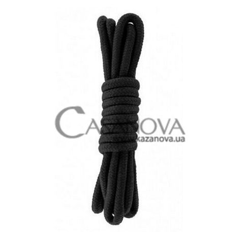 Основне фото Мотузка для бондажа Bondage Rope чорна 3 м