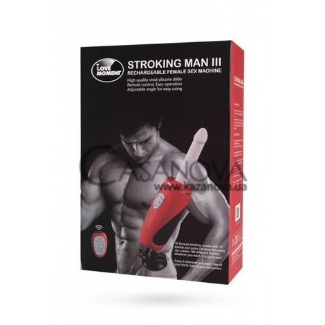Основное фото Секс-машина на присоске Stroking Man III красная
