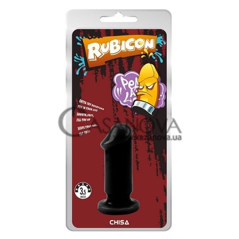 Основное фото Анальная пробка Rubicon Evil Dildo Plug S чёрная 9 см