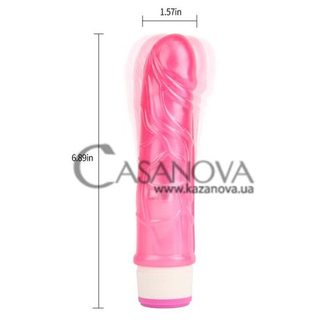 Основное фото Вибратор Stud Rod-Pink розовый 17,5 см