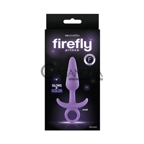 Основне фото Анальна пробка Firefly Prince Small Purple фіолетова 7,5 см
