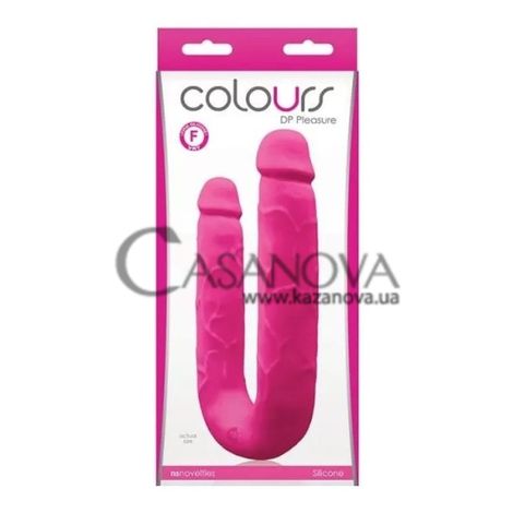 Основне фото Подвійний фалоімітатор Colours DP Pleasure рожевий 15,5 см