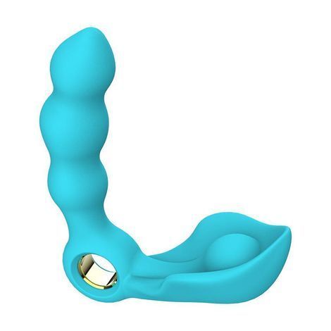 Основное фото Массажёр простаты с вибрацией Boss of Toys Angelo Male Prostate голубой 13,7 см