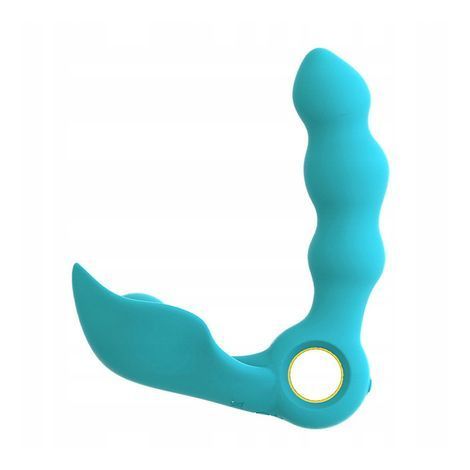 Основное фото Массажёр простаты с вибрацией Boss of Toys Angelo Male Prostate голубой 13,7 см