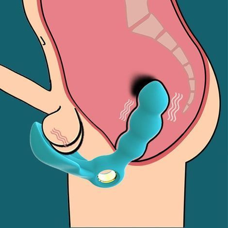 Основное фото Массажёр простаты с вибрацией Boss of Toys Angelo Male Prostate голубой 13,7 см
