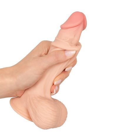 Основне фото Реалістичний фалоімітатор з рухомою крайньою плоттю You2Toys Nature Skin Dildo With Movable Skin тілесний 18,7 см