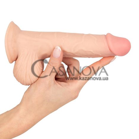 Основное фото Реалистичный фаллоимитатор с подвижной крайней плотью You2Toys Nature Skin Dildo With Movable Skin телесный 18,7 см