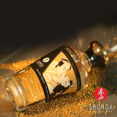 Основне фото Їстівна зігрівальна олія "Ваніль" Shunga Warming Oil Huile Chauffante Vanilla Fetish 100 мл