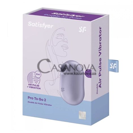 Основне фото Вакуумний стимулятор Satisfyer Pro To Go 2 фіолетовий 10,5 см