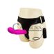 Додаткове фото Жіночий страпон з вібрацією Lybaile Ultra Harness Sensual Comfort Strap-On BW-022041 рожевий 15,5 см