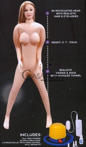 Основне фото Секс-лялька з вібрацією Shy Camilla тілесна