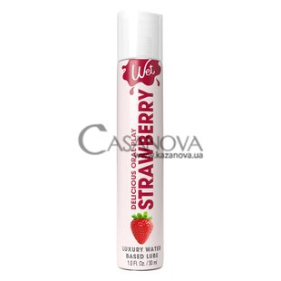 Основное фото Лубрикант Wet Flavored Sexy Strawberry клубника 30 мл
