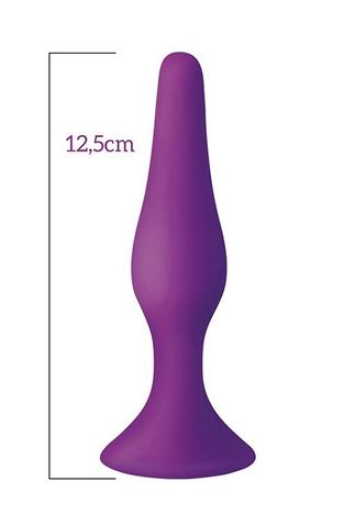Основне фото Анальна пробка на присосці MAI Attraction №34 фіолетова 12,5 см