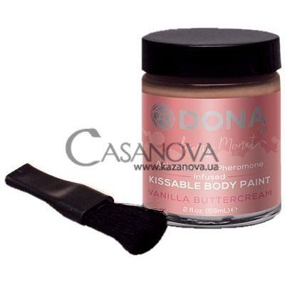 Основное фото Съедобная крем-краска для тела DONA Kissable Body Paint ваниль 125 мл