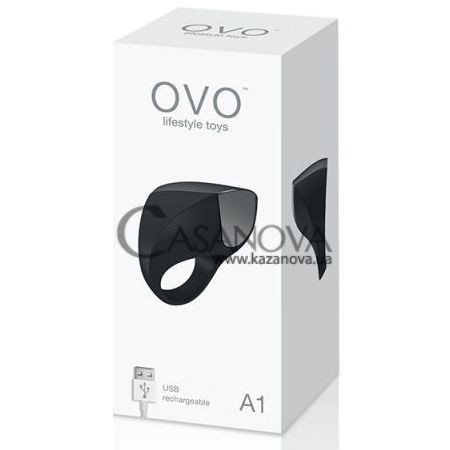 Основное фото Виброкольцо на член OVO A1 чёрное