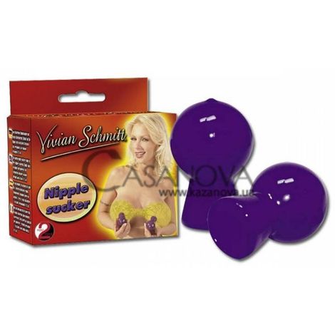 Основное фото Вакуумные помпы для сосков Nipple Sucker Vivian Schmitt фиолетовые