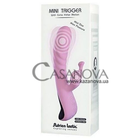 Основне фото Rabbit-вібратор Adrien Lastic Mini Trigger рожевий 18 см