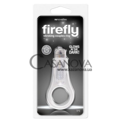 Основне фото Віброкільце Firefly Vibrating Couples Ring прозоре 3 см