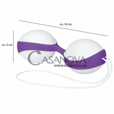 Основное фото Вагинальные шарики GymBalls Duo бело-фиолетовые