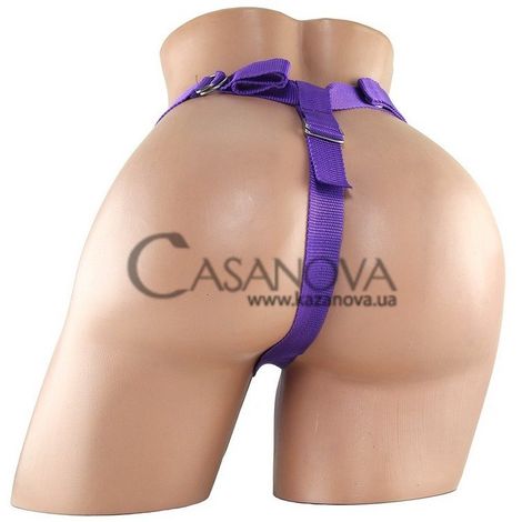 Основне фото Страпон Climax Strap-on Purple Ice Dong & Harness Set фіолетовий 19 см