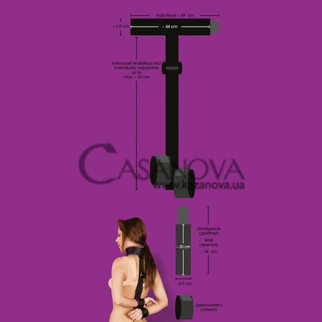 Основное фото Фиксаторы для шеи и рук Bad Kitty Neck-/Arm Restraint чёрно-фиолетовые