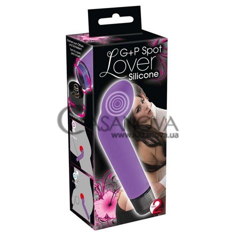 Основное фото Вибратор для точек G и P G+P-Spot Lover фиолетовый 16 см