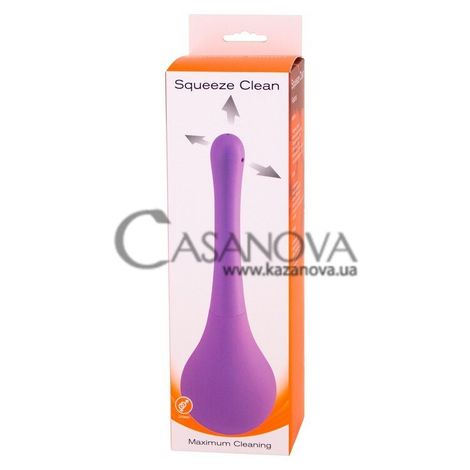Основное фото Анальный душ Squeeze Clean фиолетовый 23 см
