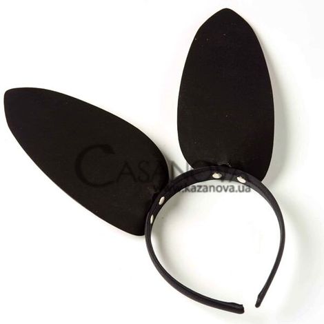 Основное фото Ободок с ушками зайки DS Fetish F61259 чёрный