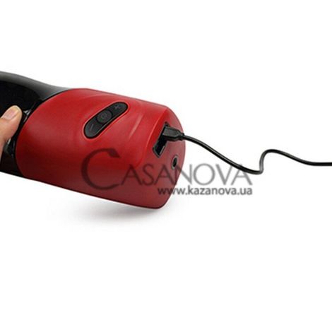 Основное фото Автоматический мастурбатор Power Sucker красный с чёрным