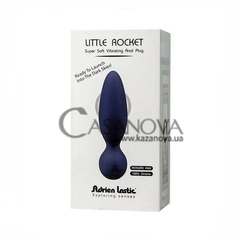 Основное фото Анальная вибропробка Adrien Lastic Little Rocket синяя 13 см