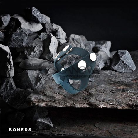 Основное фото Эрекционное кольцо Boners T-shape Ball Splitter серое