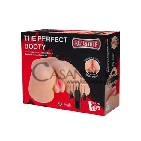 Основне фото Штучна вагіна та анус з вібрацією RealStuff The Perfect Booty тілесна