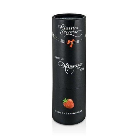 Основне фото Масажна олія "Полуниця" Plaisirs Secrets Huile Massage Oil Strawberry 59 мл