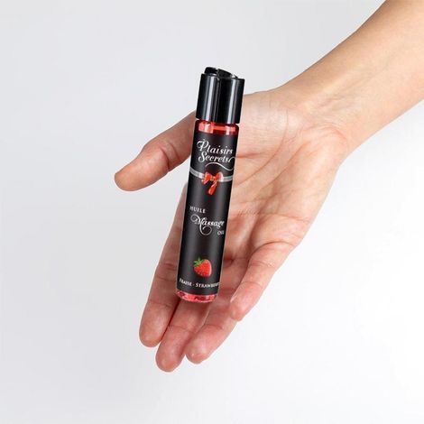 Основне фото Масажна олія "Полуниця" Plaisirs Secrets Huile Massage Oil Strawberry 59 мл