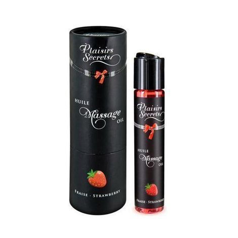 Основне фото Масажна олія "Полуниця" Plaisirs Secrets Huile Massage Oil Strawberry 59 мл