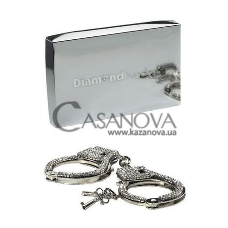 Основное фото Наручники Diamond Handcuffs со стразами серебристые