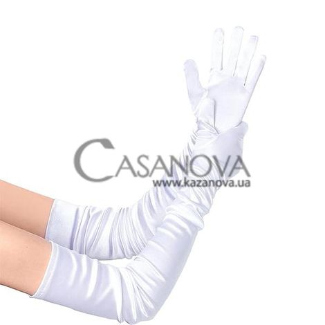 Основное фото Перчатки Baci Satin Opera Glove белые