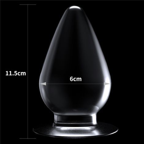 Основное фото Прозрачная анальная пробка для фистинга Lovetoy Flawless Clear Anal Plug 4.5'' прозрачная 11,4 см