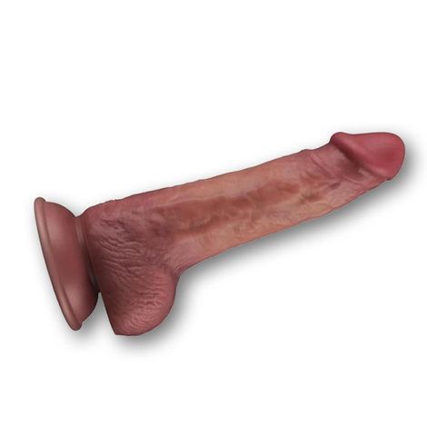 Основне фото Реалістичний вібратор на присосці Lovetoy 9'' Vibrating Dual Density Power Cock тілесний 23 см